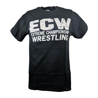 เสื้อยืดผ้าฝ้ายพิมพ์ลายแฟชั่น เสื้อยืด ลาย ECW มวยปล้ํา คลาสสิก ไม่ถูกต้องทางการเมือง สีดํา COliba89HEbjfd91