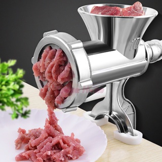 เครื่องบดเนื้อแบบแมนนวล ไส้กรอก Stuffer Filler Hand Crank Mincer เครื่องบดเนื้อสแตนเลส เครื่องบดสับพื้นดิน ใช้สำหรับเนื้อไก่