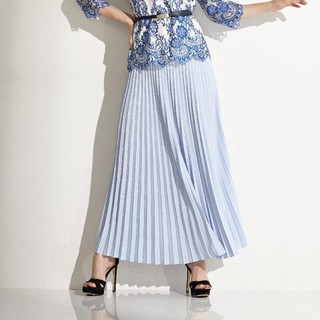 Guy Laroche Business Long Pleated skirt กระโปรงผู้หญิงยาวอัดพลีท กีลาโรช (GS1KBU)