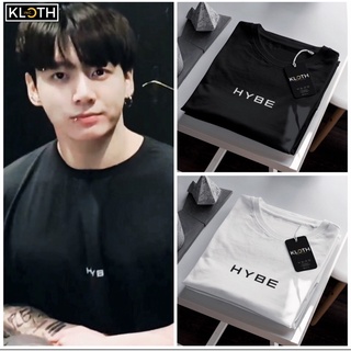 เสื้อยืดผ้าฝ้ายพิมพ์ลายแฟชั่น เสื้อยืดแขนยาว ผ้าฝ้าย พิมพ์ลายโลโก้ Bts HYBE Jung Kook BIG HIT 24s พรีเมี่ยม อัพเกรดได้เส