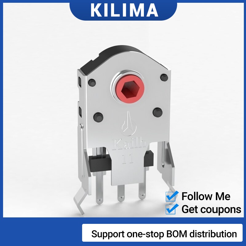 5pcs Kailh 9/10mm Rotary Mouse Scroll Wheel Encoder 1.74 mm semi-through 