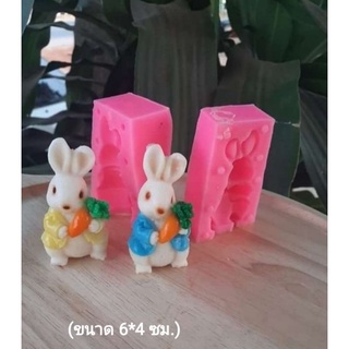 พิมพ์ซิลิโคน  กระต่ายถือแครอท🥕