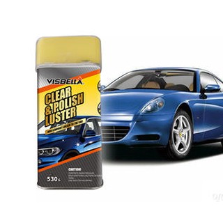 น้ำยาลบรอยขีดข่วน รถยนต์ Visbella Clear&amp;Polish Luster Liquid Clear And Polish Luster Car Wax น้ำยาเคลือบเงารถยนต์