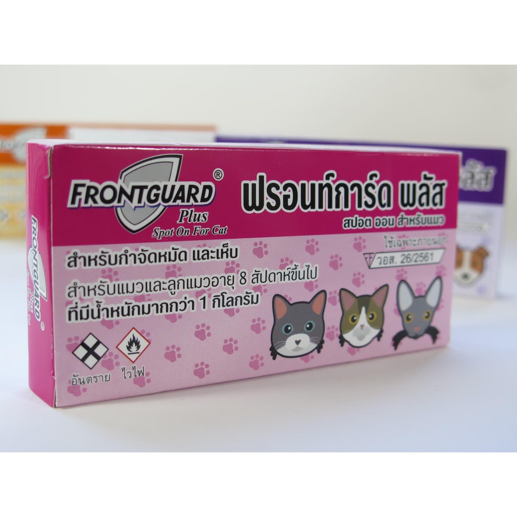 ยาหยอดกำจัด เห็บ หมัด Frontguard Plus สำหรับแมว (แพ็ค 5 กล่อง ...