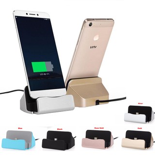 2 in 1 Data Charger Micro USB Charging Station For Sync Type C Android Mobile Phone Charger Docking Stand with Package