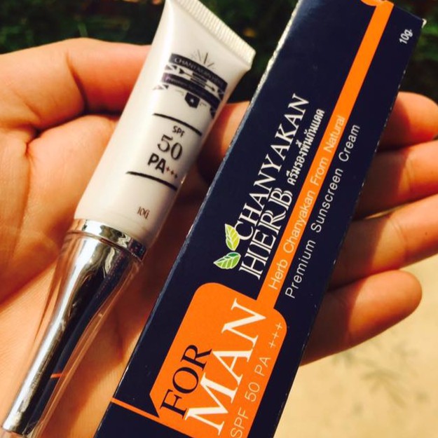 CK4M Herbs Sunscreen Cream SPF50 ครีมกันแดดสมุนไพร หน้าเป็นสิว กันUV เนื้อมูส