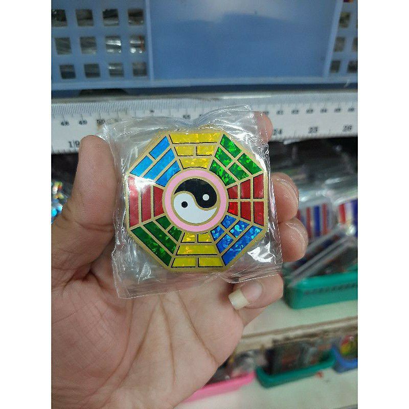สติ๊กเกอร์ ยันต์ 8 ทิศ จัดทำพิเศษกระท้อนแสงได้ แว๊วๆ (ขนาดเล็ก 4.5×4.5cm.)🎉