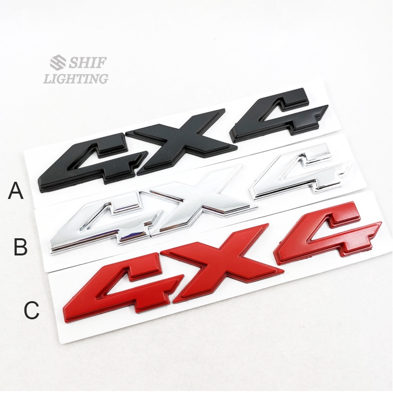 1 x โลหะ 4 x 4x4 Limited Car Auto ด้านหลังป้ายสัญลักษณ์สติกเกอร์รูปลอกโลโก้สําหรับ JEEP Ford