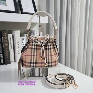 BURBERRY MINI BUCKET VINTAGE LEATHER BAG VIP GIFT แท้💯%