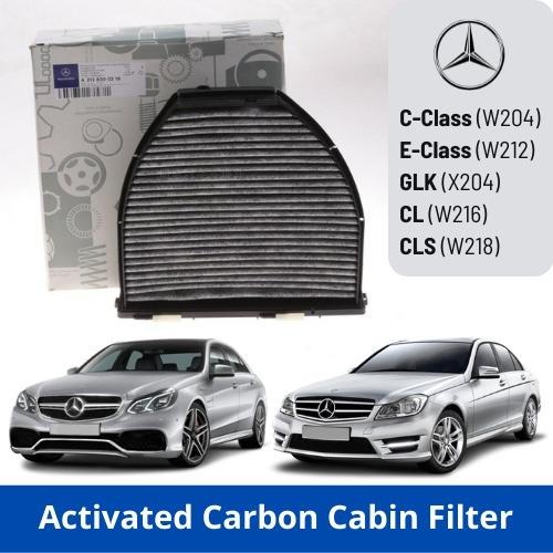 กรองแอร์ Mercedes W204 / W212 Carbon Cabin Air Filter-OE No: 2048300518 แอคเค