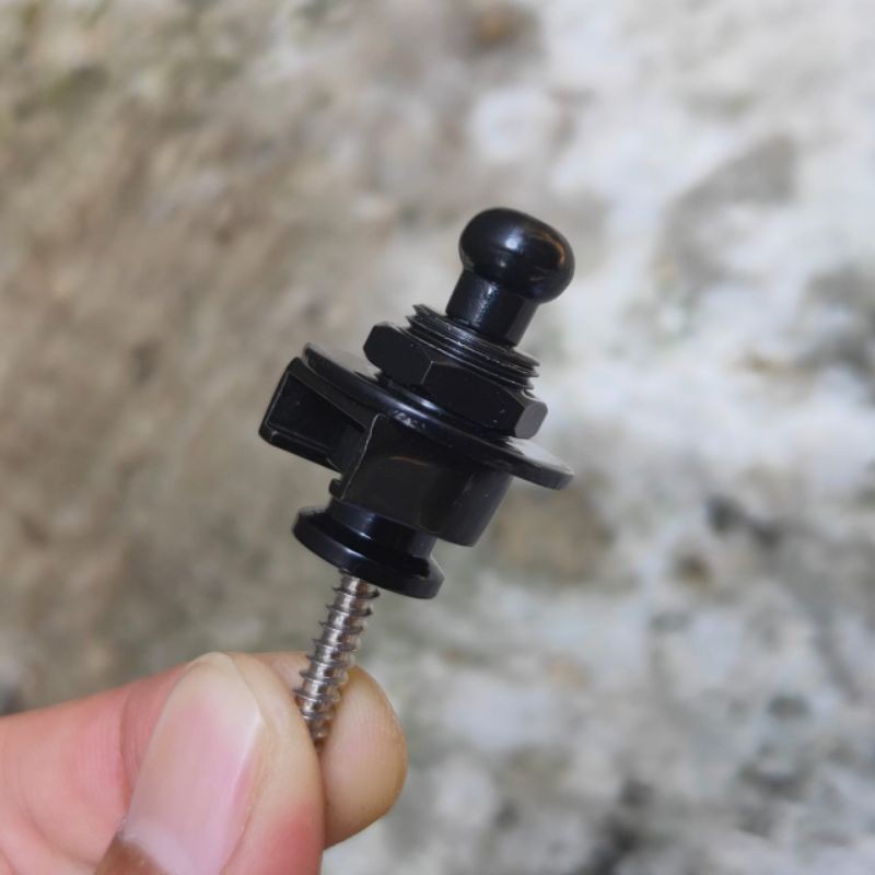 Strap Lock / Strap Lock / endpin scaler สําหรับกีตาร์เบสนําเข้าแข็งแรงและคุณภาพสูง (2 ชิ้น)