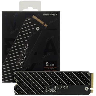 Western Digital SSD(เอสเอสดี)WD 2TB Black SN750 NVME SSD M.2 2280 With Heatsink(WDS200T3XHC):Gaming SSD Solid State Driv