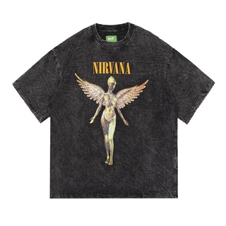 เสื้อยืด โอเวอร์ไซซ์ MCF NIRVANA สีเทา