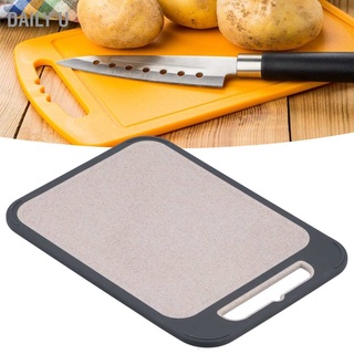 Daily U Cutting Board 304 Stainless Steel Straw Double Sided Food Chopping for Kitchen