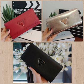 Guess leather wallet กระเป๋าสตางค์ใบยาว