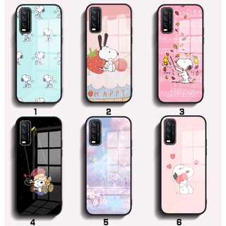 เคสโทรศัพท์มือถือซิลิโคนลายการ์ตูน Snoopy สําหรับ Vivo V2040 V2021 V2020 V2022 V2026 V2043 V2027 V2029