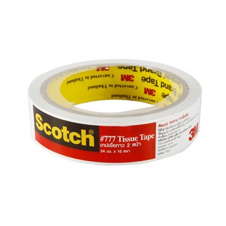 เทปเยื่อกาว 2 หน้า 24 มม.x10 หลา สก๊อตช์ Scotch tape, double-sided, 24 mm. X10 yd.