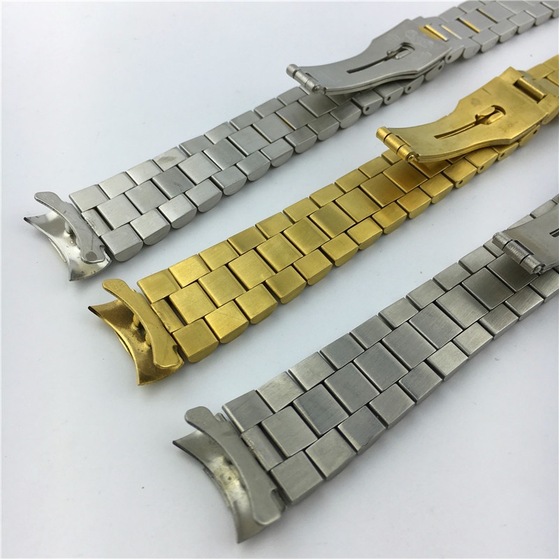 สายนาฬิกาข้อมือ สเตนเลส ทรงโค้ง 20 มม. สําหรับ Rolex water ghost watch