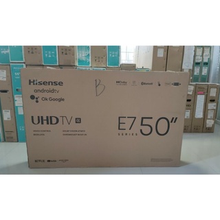 Android TV Hisense 50" (50E7G)รองรับคำสั่งเสียง สินค้าเกรด B