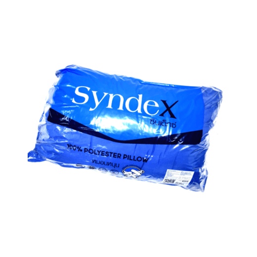 SYNDEX หมอนหนุนใยสังเคราะห์ 27x40นิ้ว ผ้าไมโครสีน้ำเงิน