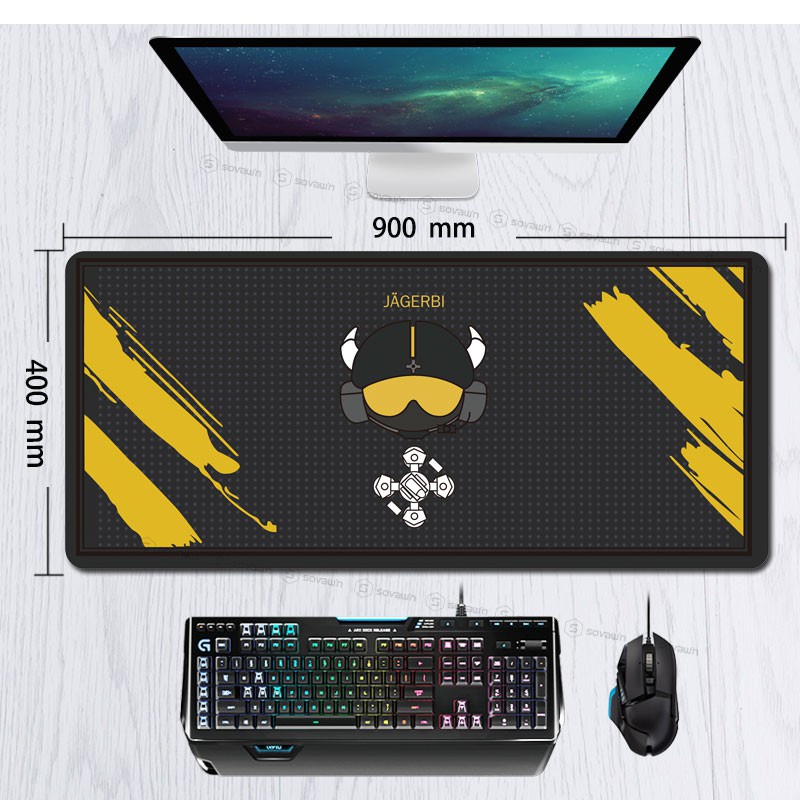 Sowawin 900*400 Rainbow Six Siege FUZE ECHO JAGER MIRA DOKKA แผ่นรองเมาส์เกมมิ่ง #8