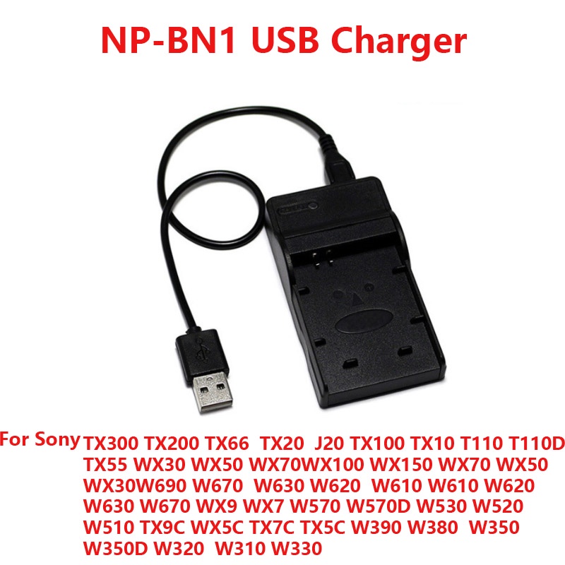 10pcs USB Port Digital Camera Battery Charger For Sony NP BN1 NP BX1 NP