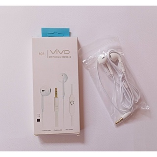 หูฟัง for ViVO  In-ear เสียงดี เบสหนัก ใช้ได้กับ มือถือ ทุกรุ่น ที่มีรูเชื่อต่อ Aux 3.5 ได้ทั้ง IOS &amp; Android มีไมค์