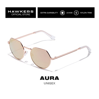 HAWKERS Rose Gold AURA Sunglasses for Women, Female. UV400 Protection. Official Product designed in Spain HAUR20KKM0