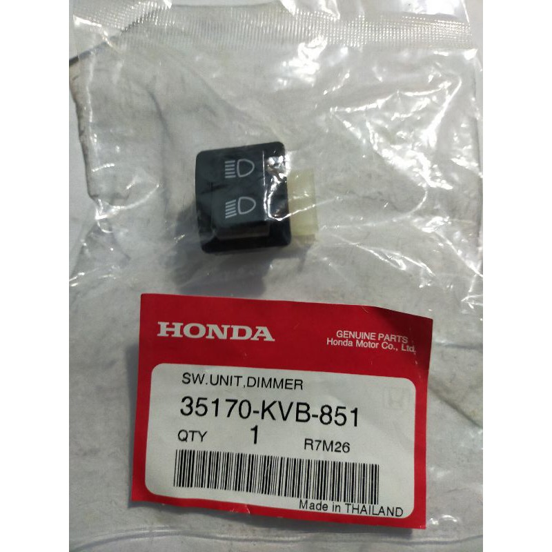 สวิทช์ไฟต่ำ-สูง Click 110 (คาร์บูฯ) แท้ศูนย์ 35170-KVB-851