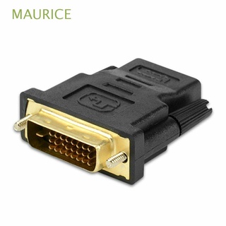 Maurice อะแดปเตอร์แปลงสายเคเบิ้ล Dvi เป็น Hdmi Dvi 24+1 Dvi เป็น Hdmi ตัวผู้ เป็นตัวเมีย ชุบทอง หลากสี