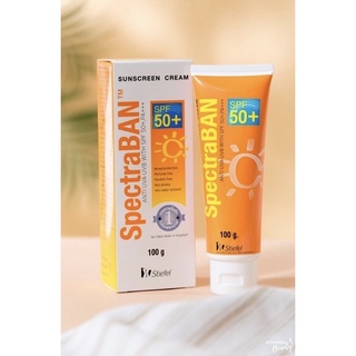 [ใช้โค้ดลดค่าส่งได้] SpectraBAN SPF50+/ สเปคตร้าแบน เอสพีเอฟ 50+ ผลิตภัณฑ์ป้องกันแสงแดด ปริมาณ 20 g และ 100 g