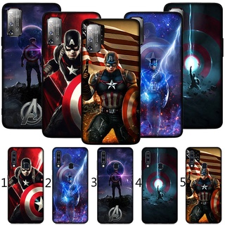 เคสซิลิโคนนิ่ม ลาย Captain America Mavel 59HE สําหรับ Samsung Galaxy A02s A03S A13 A33 A53 A73 Plus Lite