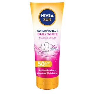 NIVEA นีเวีย ซัน ซูเปอร์ โพรเทค เดลี่ ไวท์ เอสเซนส์ เซรั่ม SPF 50 PA+++ 180 มล.