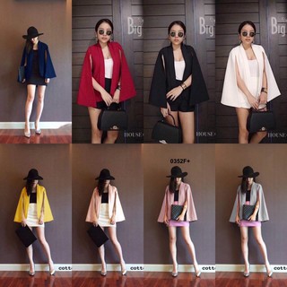 👗Pfashion [ส่งไว!!🚛] P0352 สูทผ่าแขนแขนยาว