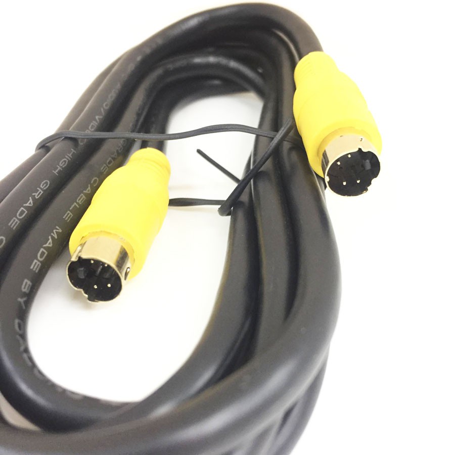 สาย S-Video 4 pin Male to Male Cord Cable / Lead สำหรับ DVD HDTV VCR(642A) ยาว1.5-10เมตร #4
