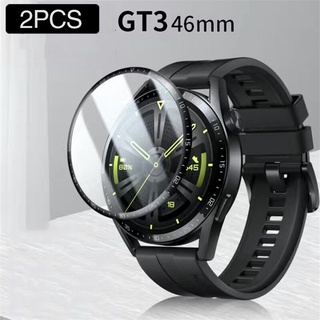 2pcs Protective Film For Huawei Watch GT 3 46mm 42mm Curved Soft Fibre Smartwatch Full Screen Protector GT3 46mm Film