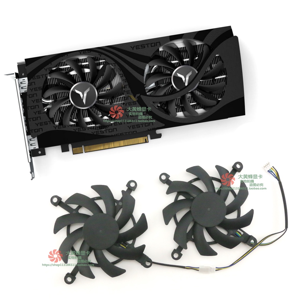 หม้อน้ํากราฟิกการ์ด YESTON/Yingtong RX6600XT RX6600 6500 8GB GAEA God of Earth กราฟิกการ์ดพัดลมระบาย