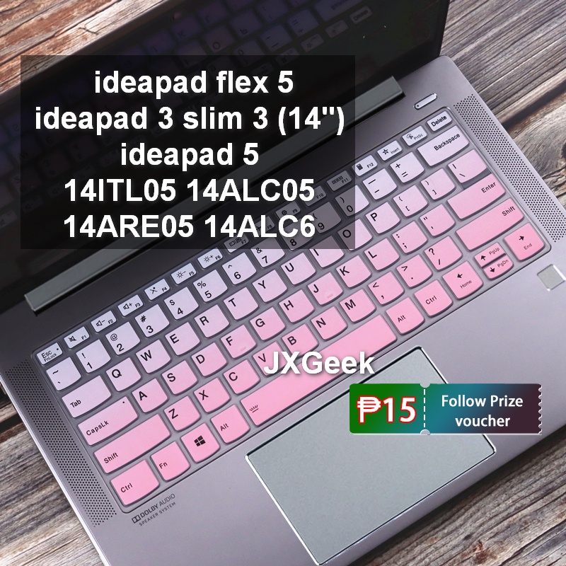 ฝาครอบแป้นพิมพ์ Lenovo IdeaPad Flex 5 Flex 5i Ideapad 3 Slim 3 14 นิ้ว Slim 5i 14ALC05 14ARE05 14ITL