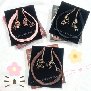 📣ที่คาดผมลายดิสนีย์📣 สุดน่ารัก Disney Headband Earrings มี 3 ลาย Mickey &amp; Minnie Mouse / Chip &amp; Dole