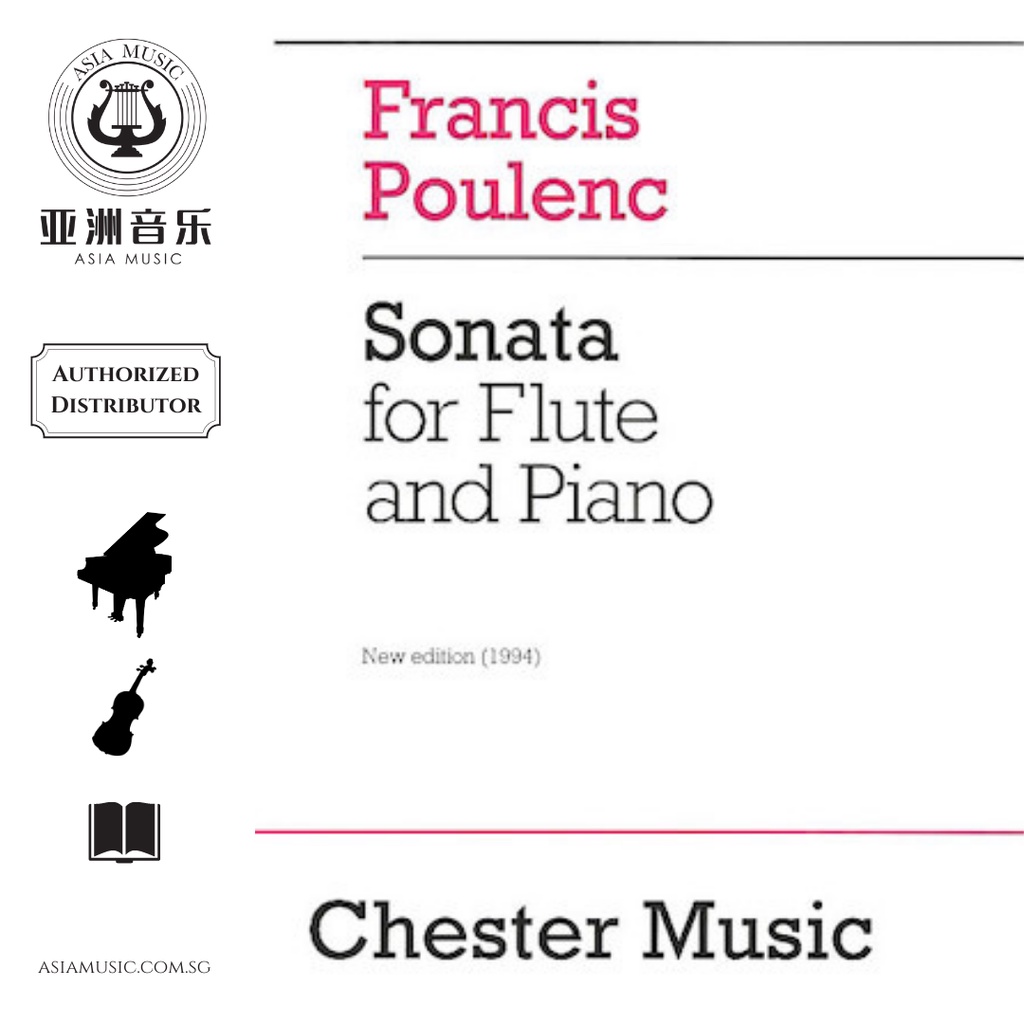 AUTHORZED DISTRIBUTOR - SONATA สําหรับ FLUTE และ PIANO - REVISED EDITION 1994 - เพลงชั้น