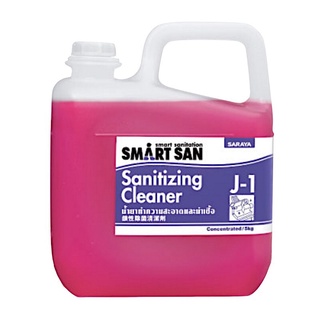 น้ำยาทำความสะอาดและฆ่าเชื้อ J-1 5 กก. ผลิตภัณฑ์ซักม็อบ พรม Cleaning and disinfectant J-1 5 kg.