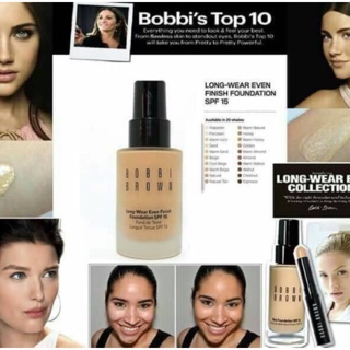 Bobbi Brown แนะนำ Long-Wear Even Finish Foundation SPF15 PA+