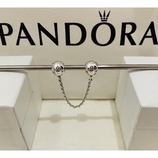 Pandora logo safety chain 5 cm แท้100%