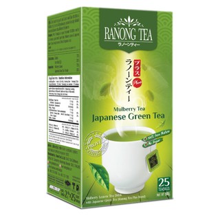 ชามัลเบอร์รี่ เรนอง ที ผสมชาเขียวญี่ปุ่น RANONG TEA PLUS JAPANNESE GREEN TEA