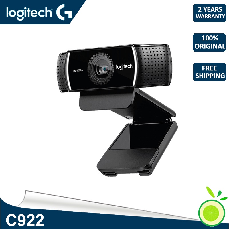 Logitech C922 PRO auto focus built-in microphone HD webcam