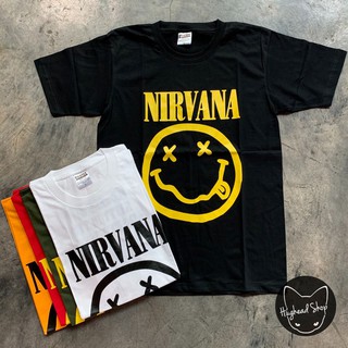 #เสื้อยืดคอกลม#NR131 เสื้อยืดวงร็อค NIRVANA เนวานา เสื้อวง เสื้อยืดเนวานา เสื้อวินเทจS-4XL