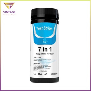 Tropical Aquarium 7 In 1 Test Strip สำหรับการทดสอบ PH Water Quality Paper [8/8]