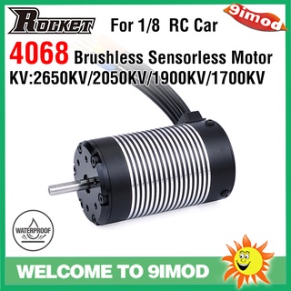 Rocket 4068 มอเตอร์เซนเซอร์กันน้ํา 2650Kv 2050Kv 1900Kv 1700Kv สําหรับรถบรรทุก Truggy Trx4 Tamiya Axial Drift Car