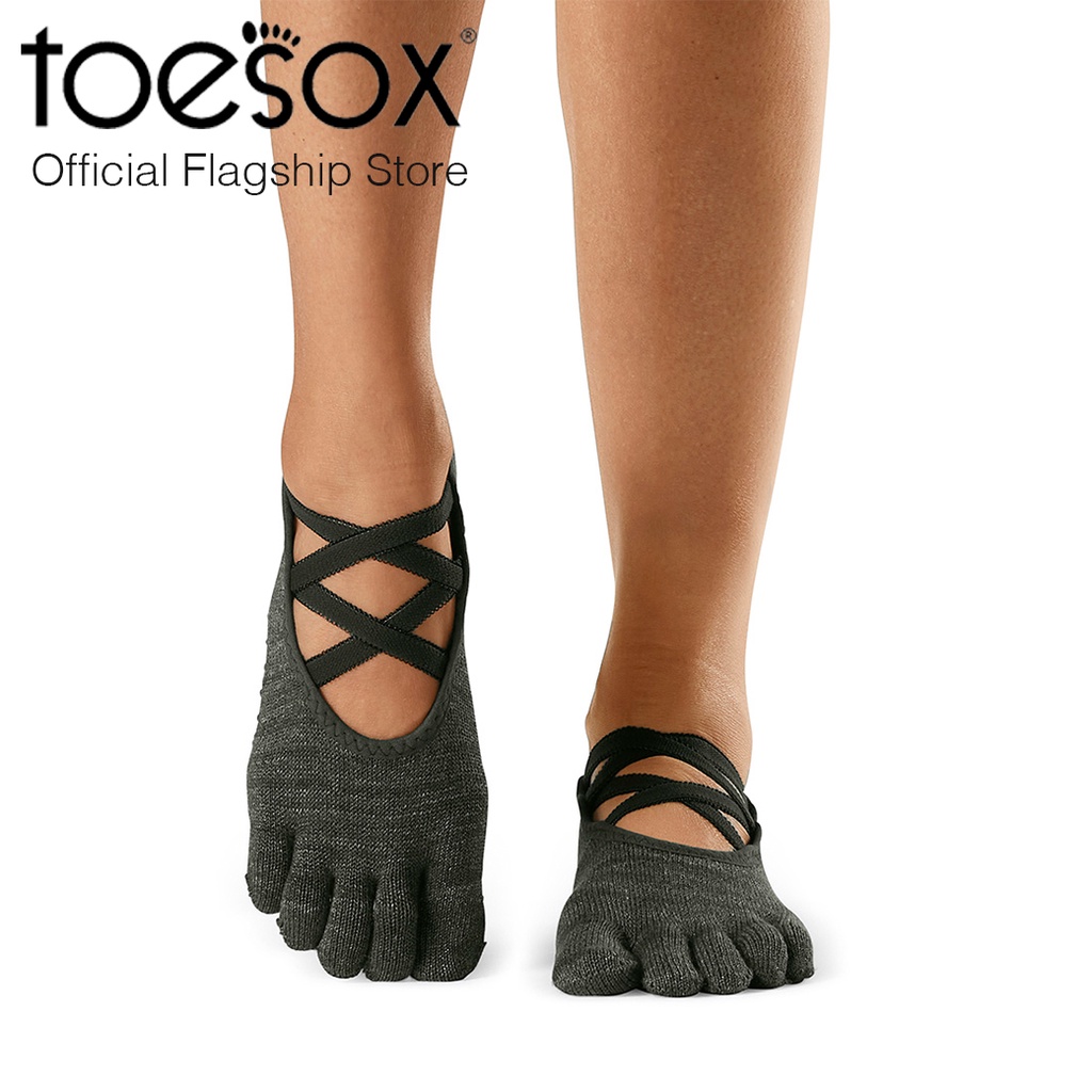 ToeSox โทซอคส์ ถุงเท้ากันลื่นแยกนิ้วผ้าตาข่าย รุ่น Luna เปิดนิ้วเท้า ...