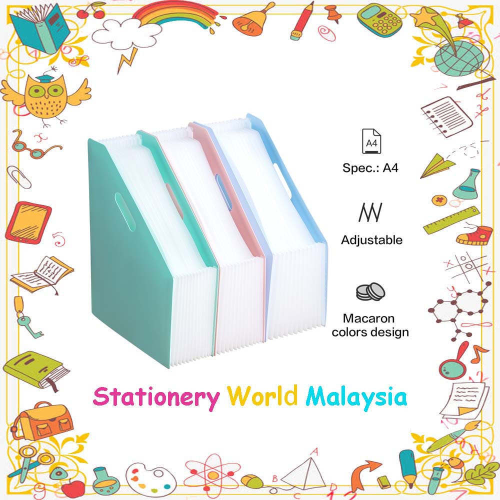 SWM Deli Macaron สีขยายแฟ้ม Fail Kertas Dokumen 可开文件夹 A4 B41102
